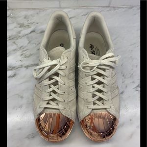 Adidas superstar “Metal toe” rose gold